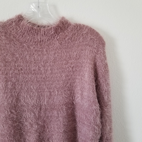 Love Tree Pink Fuzzy Sweater 
